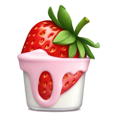 strawberry yogurt sticker