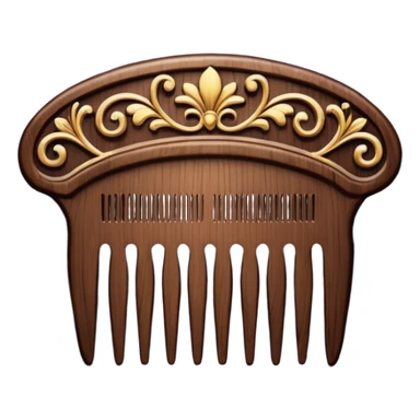 dark brown royal comb sticker