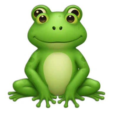 frog bear sticker