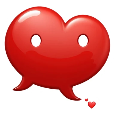 speech bubble with a heart inside sticker