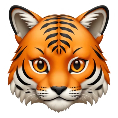 Lince combinado con un tigre sticker