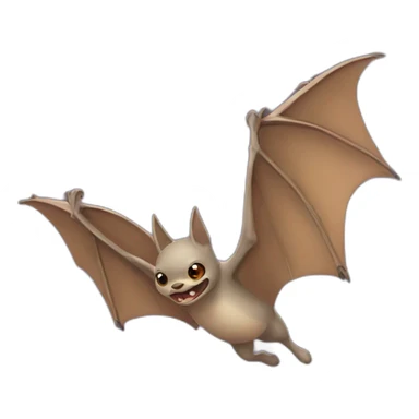 Flying bats sticker