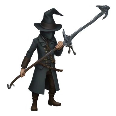 Bloodborne hunter whirligig saw sticker