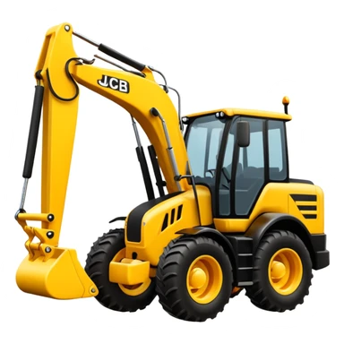 Jcb buldoger 3dx model emogi sticker