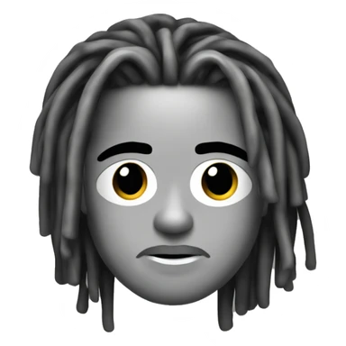 brad pitt with dreadlocks black and white sticker