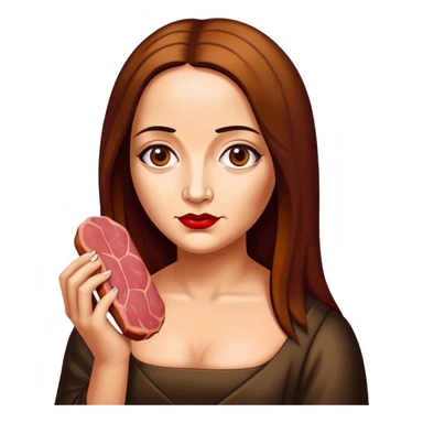 pop art monalisa SPAM meat slop portrait sticker