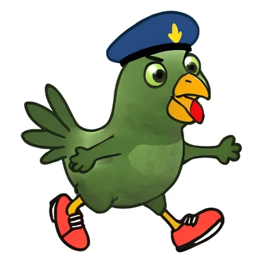 Chicken running  sticker