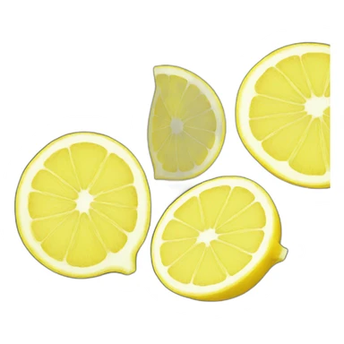 cutted lemon sticker
