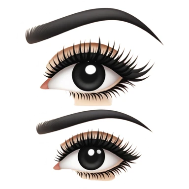 eyelash extension sticker