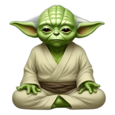 Yoda yoga drunk sticker