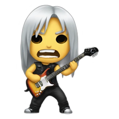 heavy metal headbanger sticker