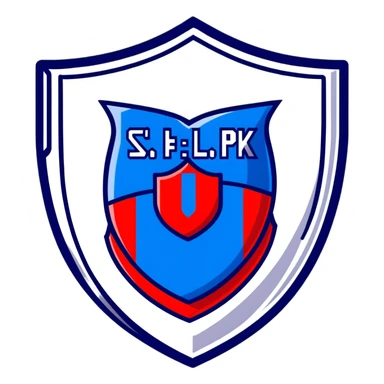 FC Barcelona logo, shield with blue and red stripes, football club emblem sticker