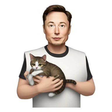 Elon-musk-holding-a-cat sticker