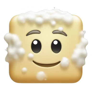 Soap with foam sticker