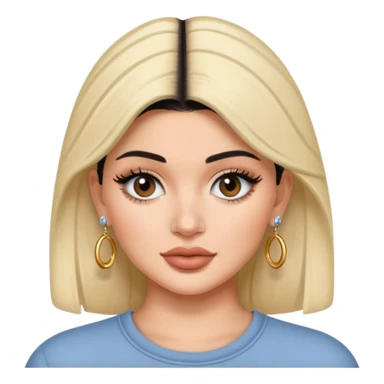 kylie jenner wear earrings sticker