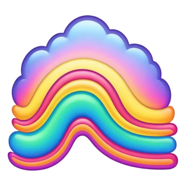Psychedelic colored Border line sticker