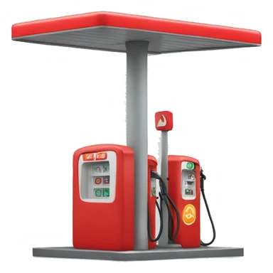 red gas station sticker