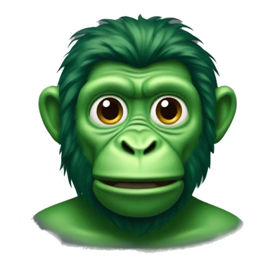 Green ape sticker