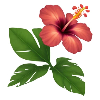 Hibiscos flower sticker