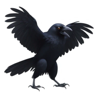 Crow disco dance sticker