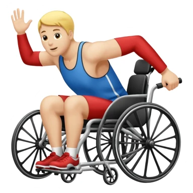 des athletes handicapé en fauteuil, avec des protheses de james qui font du handisport sticker