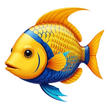 pretty tropical aquatic fish  sticker