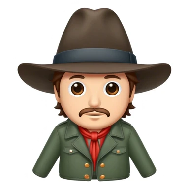 zucchero fornaciari wearing a hat in a jacket sticker