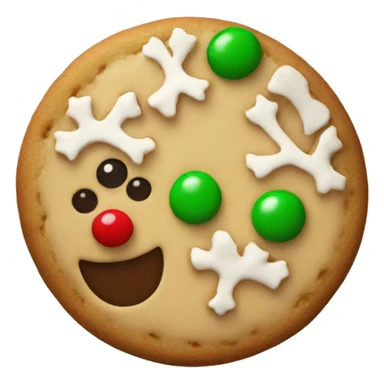 christmas cookie sticker
