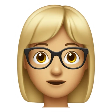 Kathy bangs and glasses sticker