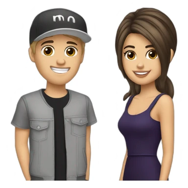 Selena Gomez and Justin Bieber  sticker