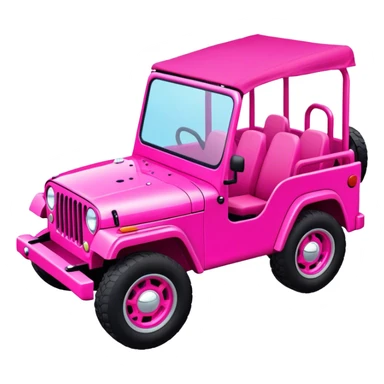 Hot pink jeep  sticker