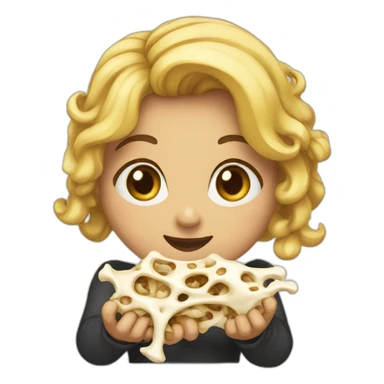 Holly willouhgby eating bones sticker