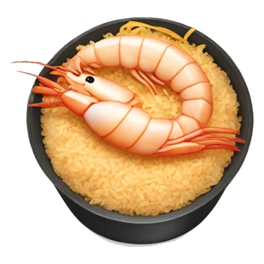 Shrimp frying rice sticker