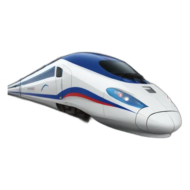 French high speed train sticker