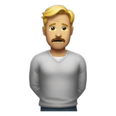 shrugged shoulders sticker