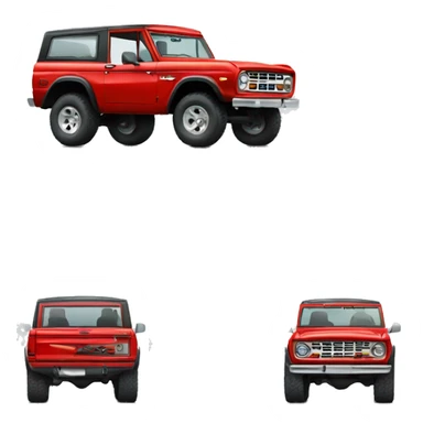 Red ford bronco sticker