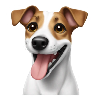 Jack Russell smiling  sticker