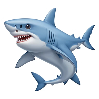 Shark wearing blue Nikes  sticker