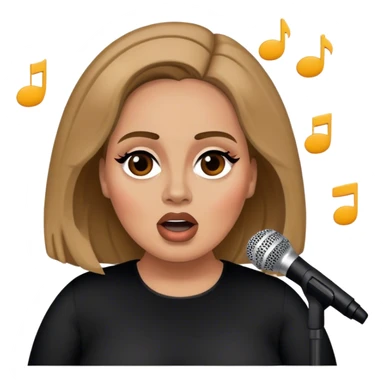 Adele cantando sticker