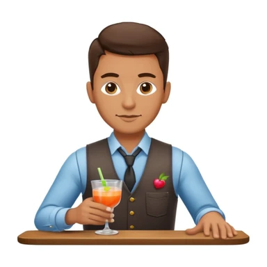 bartender mixing drinks sticker