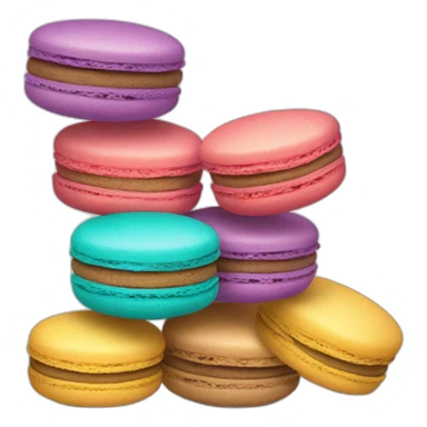 Colorful macaroons sticker