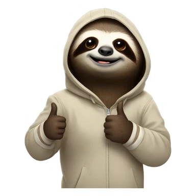 tired sloth The Flash shows thumbs up sticker