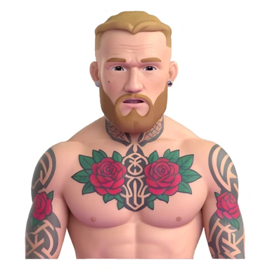 Conor McGregor UFC fighter with tattoos sticker