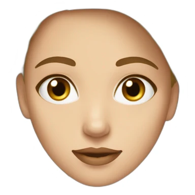 Femme blonde yeux marrons avec cheveux très long lisse  sticker