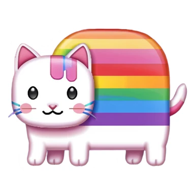 nyan cat pixelated sticker