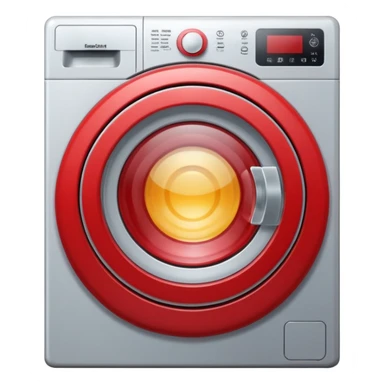 washing machine inside circle sticker