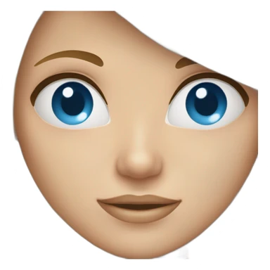 Blonde girl blue eyes wearing bikini sticker