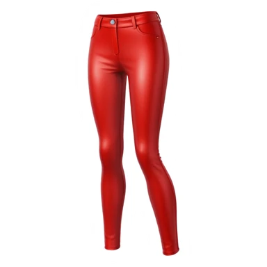 red letaher pants sticker