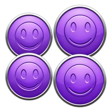 Coins purple sticker