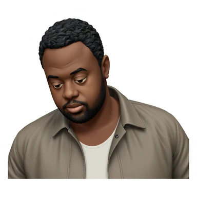 dark-skinned male in jacket sticker